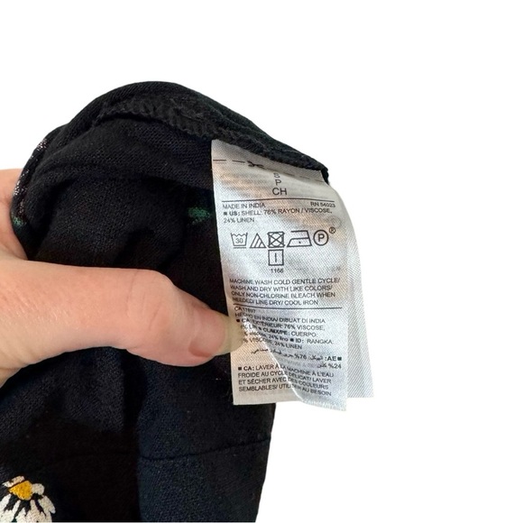 Old Navy Black Floral Midi Dress - Picture 9 of 13